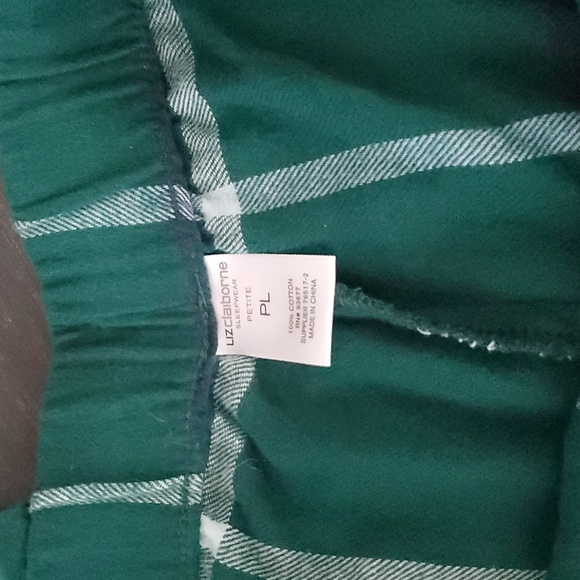 Liz Claiborne plaid PJ/lounge pants - Picture 3 of 3
